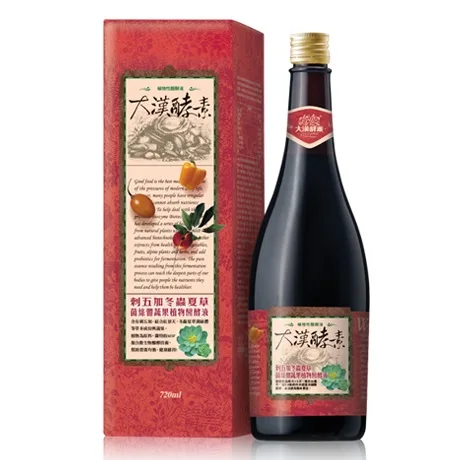 刺五加冬草蔬果醱酵液720ml/瓶 外包裝