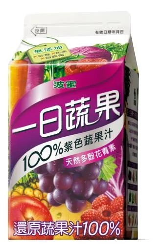 波蜜一日蔬果100%紫色蔬果汁TR500 外包裝