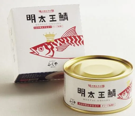 明太子鯖魚罐頭 外包裝