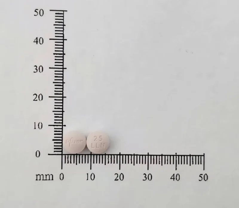 瘤利剋膜衣錠25毫克外觀