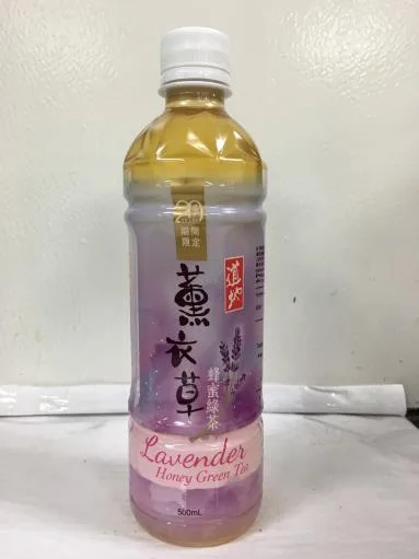 道地薰衣草蜂蜜綠茶500ml 外包裝
