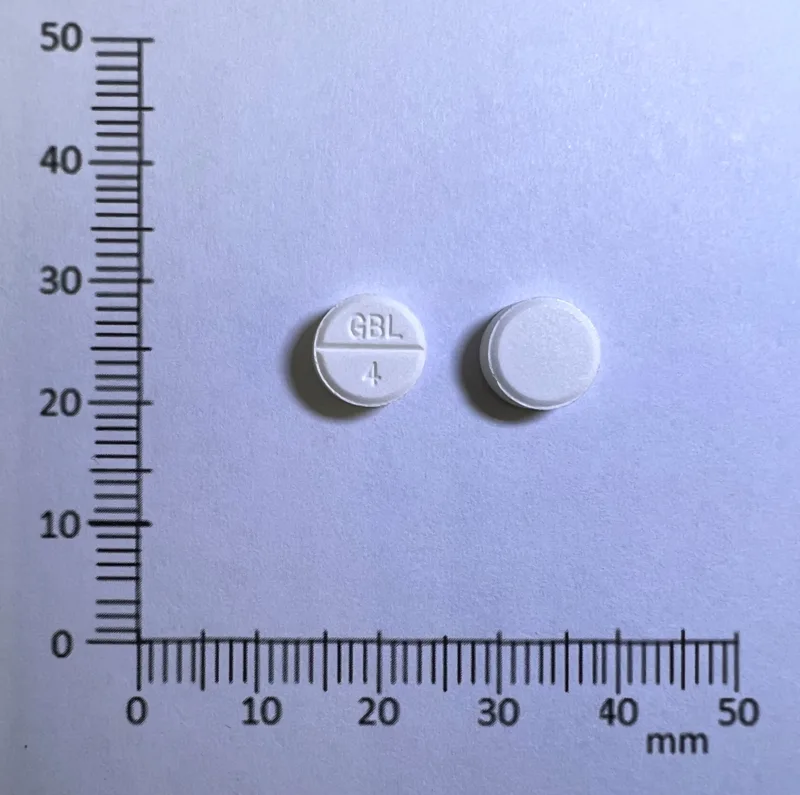 健諾心錠４公絲（甲磺酸多薩坐辛）外觀