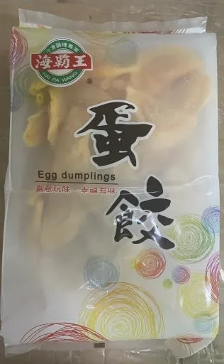 海霸王蛋餃1kg 外包裝