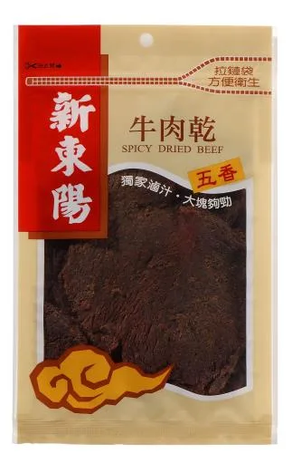 新東陽五香牛肉乾包100G 外包裝