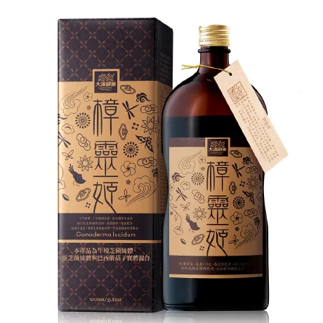 樟靈姬蔬果植物醱酵液1000ml/瓶 外包裝