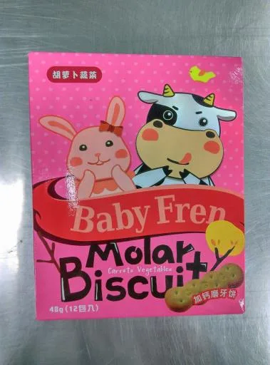 寶樂友加鈣磨牙餅乾(胡蘿蔔蔬菜) 外包裝
