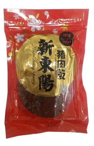 新東陽辣味豬肉乾(貿易) 外包裝