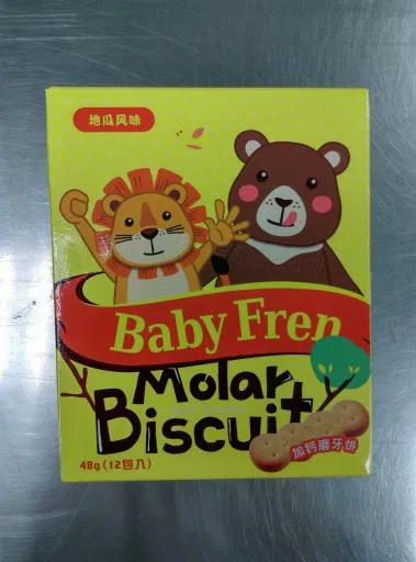 寶樂友加鈣磨牙餅乾(地瓜風味) 外包裝