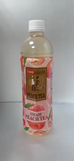阿薩姆蜜桃茶580、1500ML 外包裝