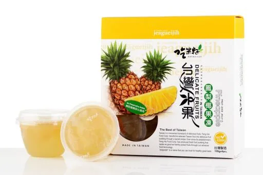 吃果籽鳳梨椰果果凍100g*4入 外包裝