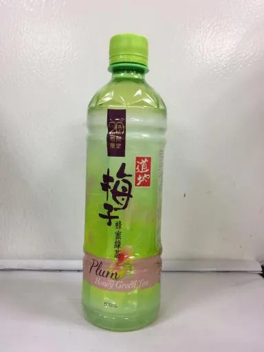 道地梅子蜂蜜綠茶500ml 外包裝
