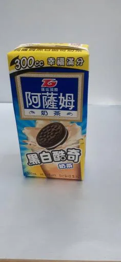 阿薩姆黑白酷奇奶茶300ml 外包裝