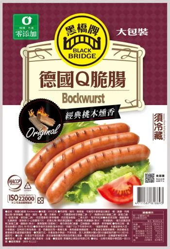 400g德國Q脆腸－真空 外包裝