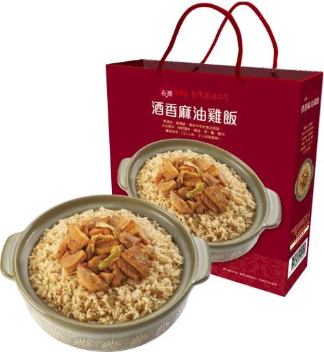 台酒酒香麻油雞飯 外包裝