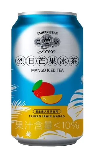 0.33公升*6罐裝金牌FREE啤酒風味飲料 芒果冰茶 外包裝