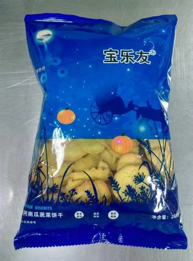 寶樂友加鈣南瓜蔬菜餅乾 外包裝