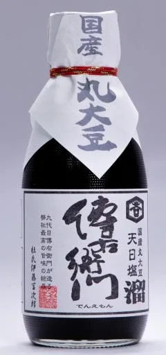 傳右衛門溜醬油(純釀造) 外包裝