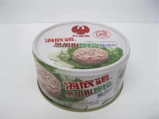 黑胡椒檸檬鮪魚片 外包裝