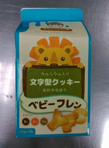 寶樂友加鈣字母餅乾 外包裝