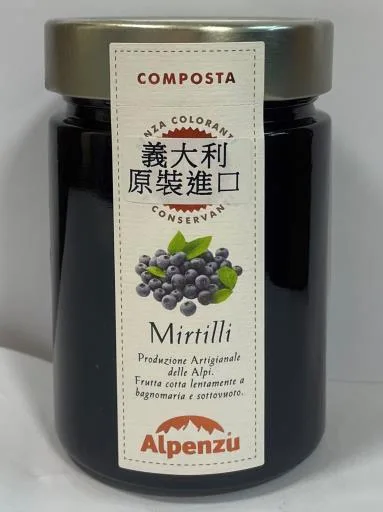 APZ藍莓果醬(含果肉) 外包裝