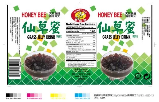 320蜜蜂牌蔗水仙草蜜 外包裝