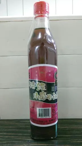 特級小磨香油500ml 外包裝