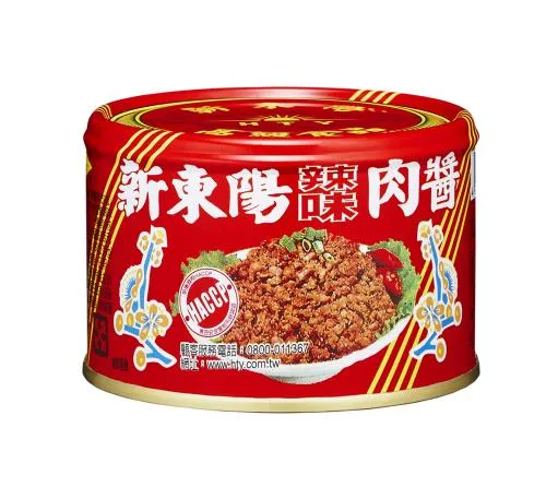 新東陽辣味肉醬160G公教 外包裝