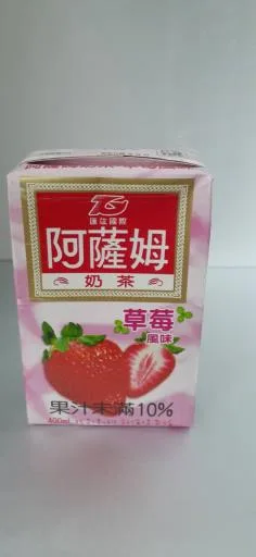 阿薩姆奶茶-草莓風味400ml 外包裝