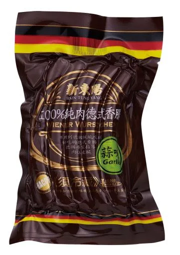 新東陽蒜味德式香腸160G 外包裝