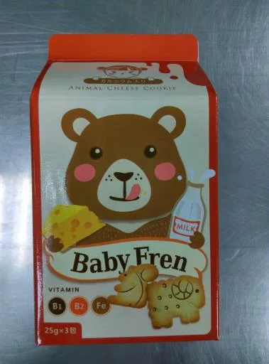 寶樂友加鈣乳酪動物餅乾 外包裝