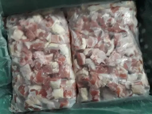 進口帶皮腿肉丁 外包裝