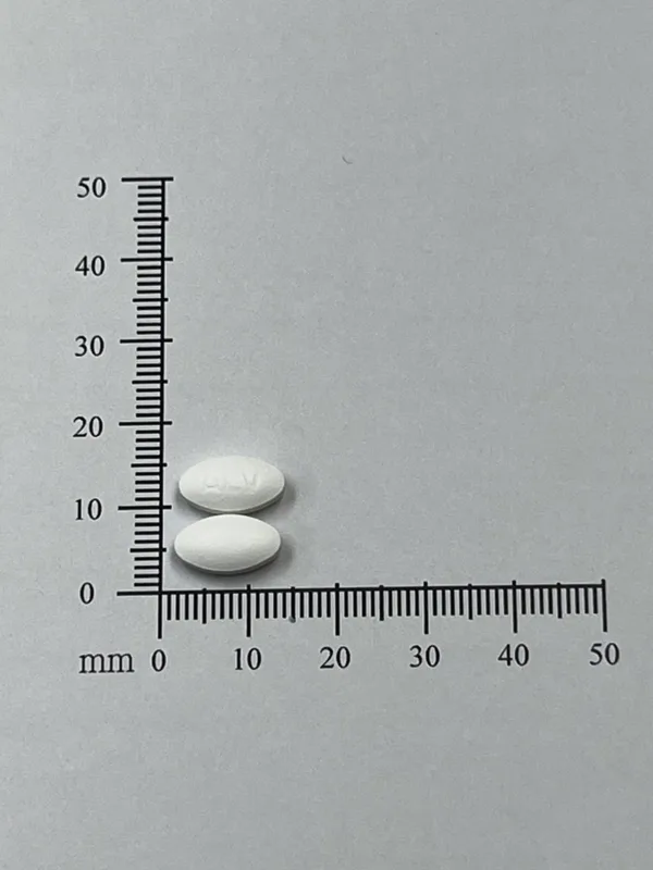 鈣穩膜衣錠60毫克外觀
