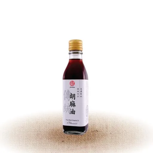 真老冷壓純胡麻油200ml 外包裝
