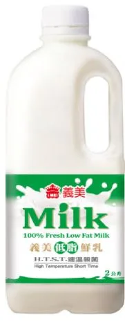 義美低脂鮮乳 2000ml (2入) 外包裝