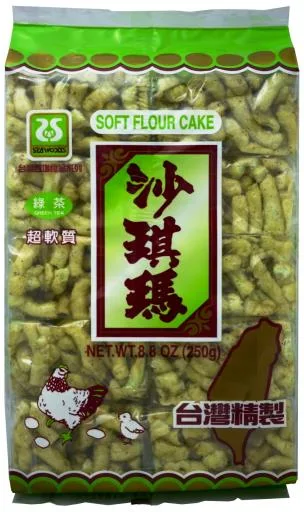 綠茶沙琪瑪 外包裝