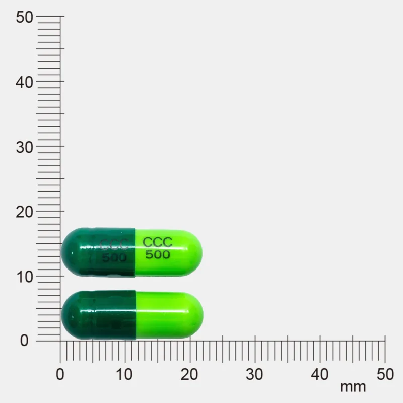 適汎黴素膠囊500毫克(賜福力欣)外觀