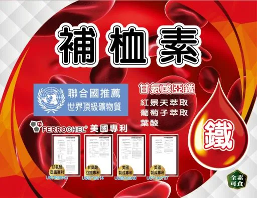補桖素 外包裝