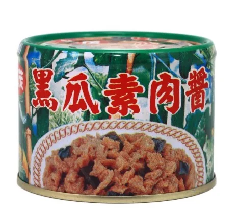 大茂黑瓜素肉醬(罐) 外包裝