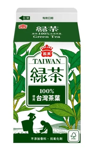義美台灣綠茶 外包裝