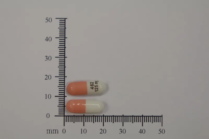 止敏吐膠囊125毫克外觀