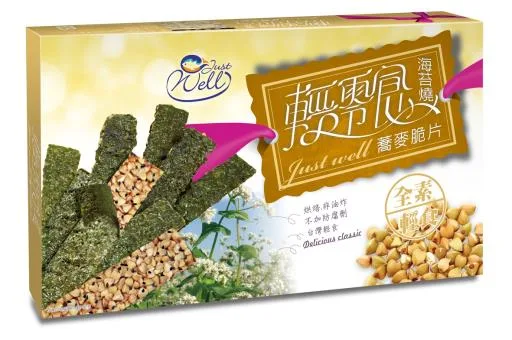 輕零食盒裝-海苔蕎麥脆片 外包裝