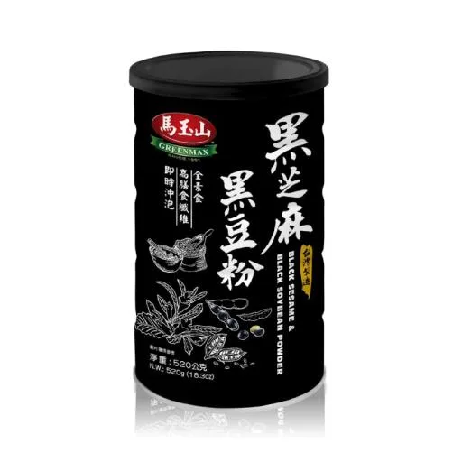 黑芝麻黑豆粉520g(鐵罐)(中國) 外包裝